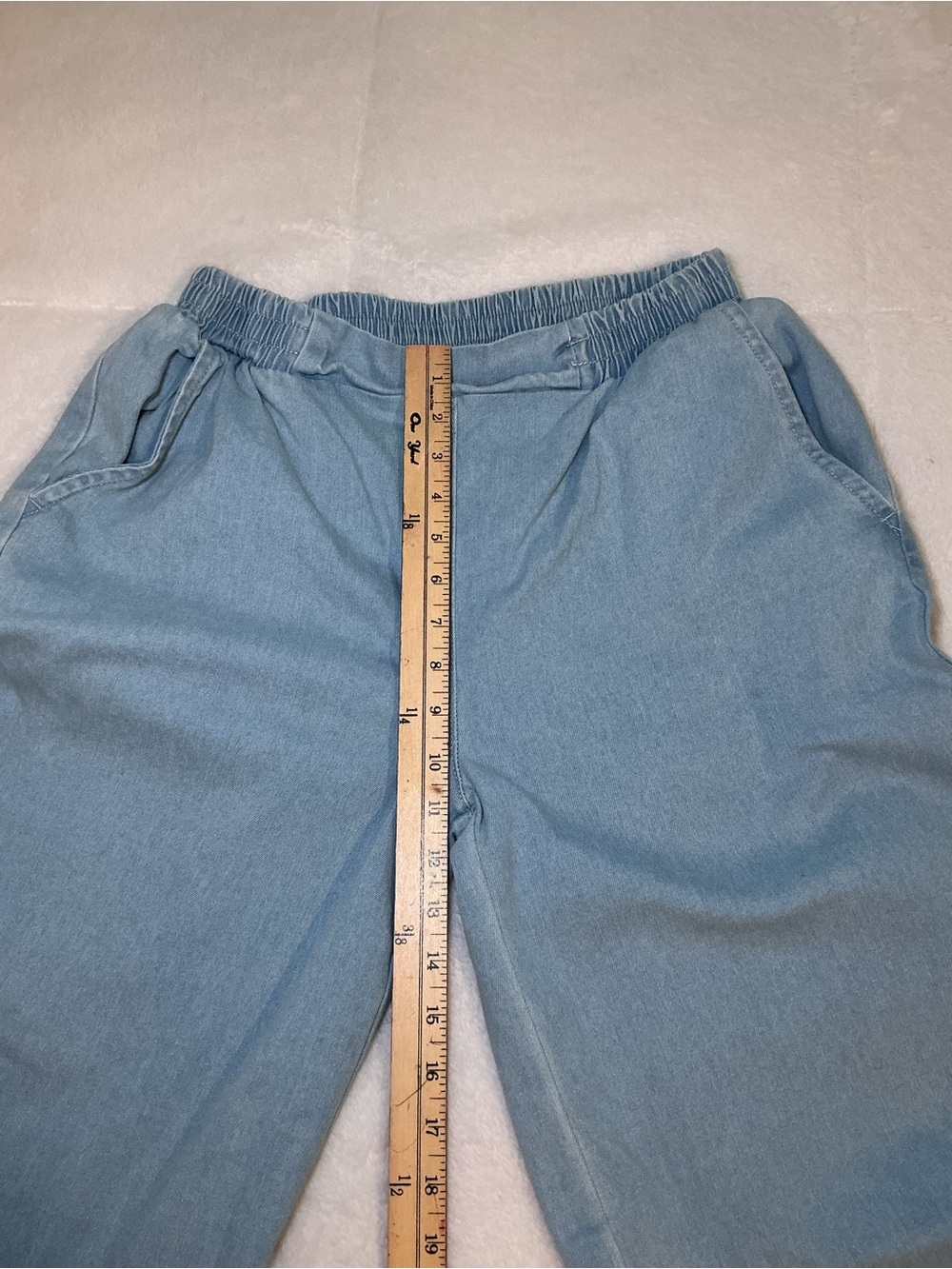 Light Blue Denim Maxi Skirt - Picture 10 of 12
